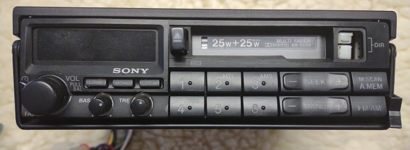 Sony XR-5500 radio untested multi fader 25w