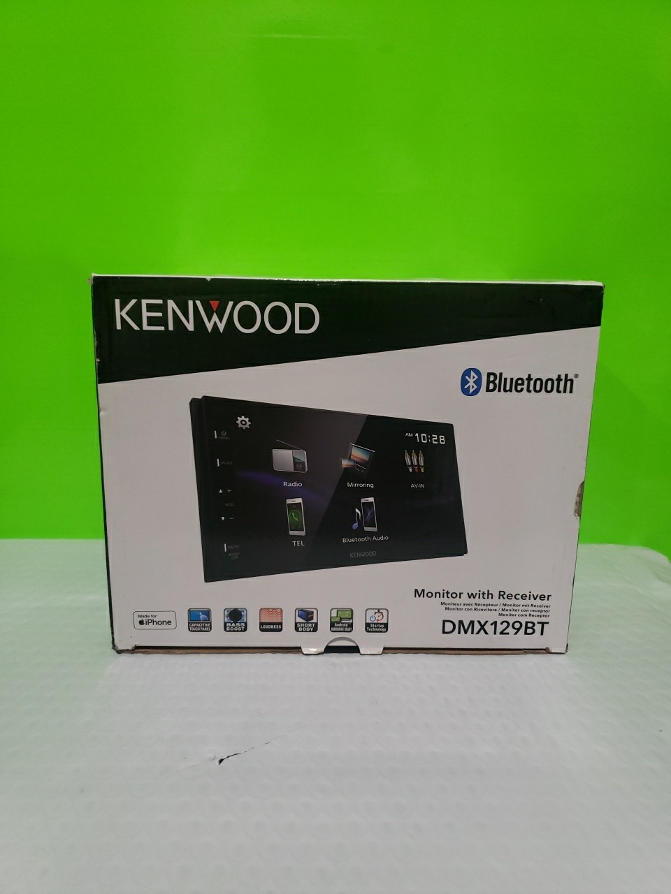 KENWOOD DMX129BT 6.8″ BLUETOOTH DIGITAL MEDIA (DM) BLACK – BLK SILVER Open Box