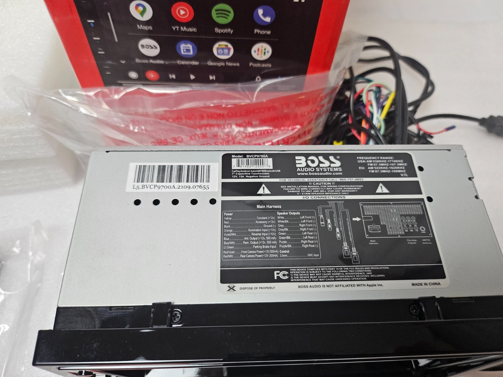 Car Audio Systems BOSS (BVCP9700A) 7 inch Touchscreen CarPlay/Android