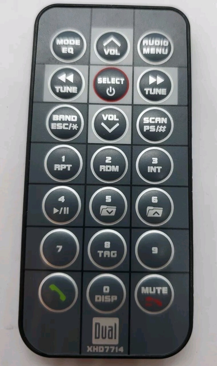 Original Dual XHD7714 Remote Control