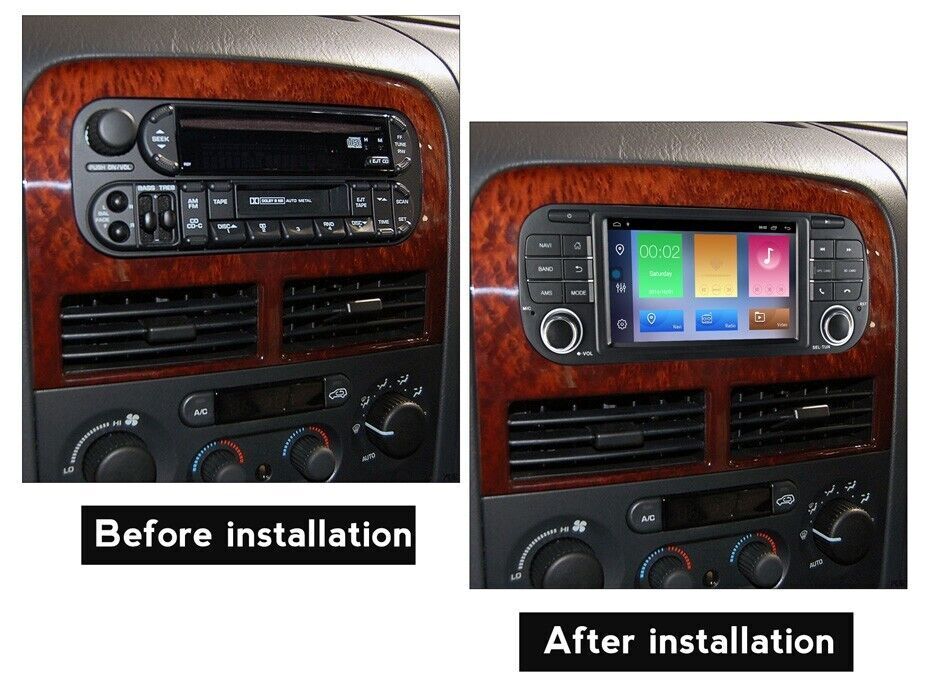 7”Android Carplay Car Stereo Radio GPS Navi 32G For Dodge RAM Jeep Chrysler 300