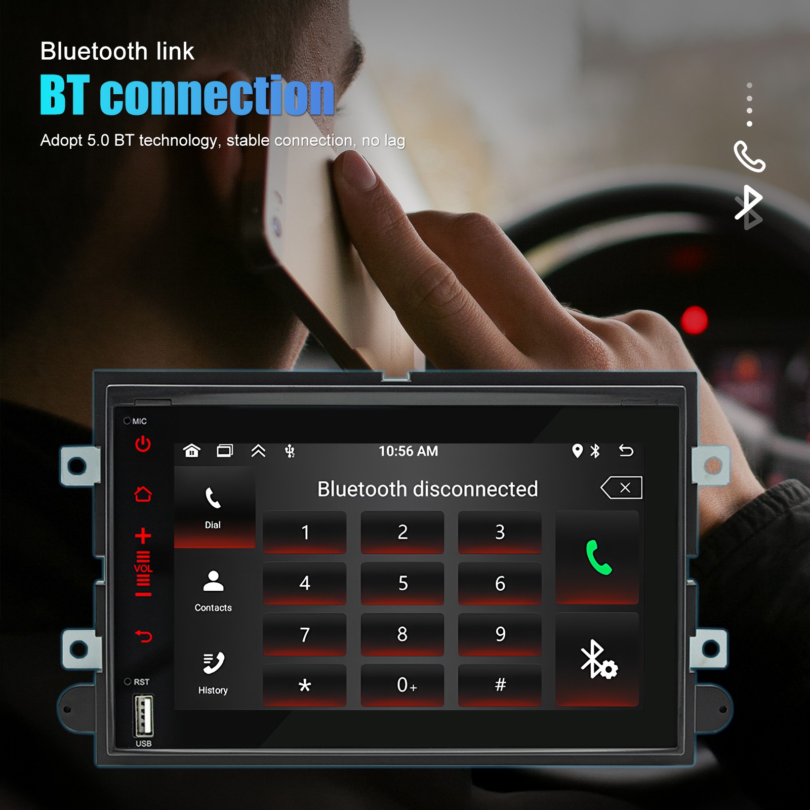 For 2004-2008 Ford F-150 F150 Apple Carplay Car Radio Android 13 Navi GPS Player