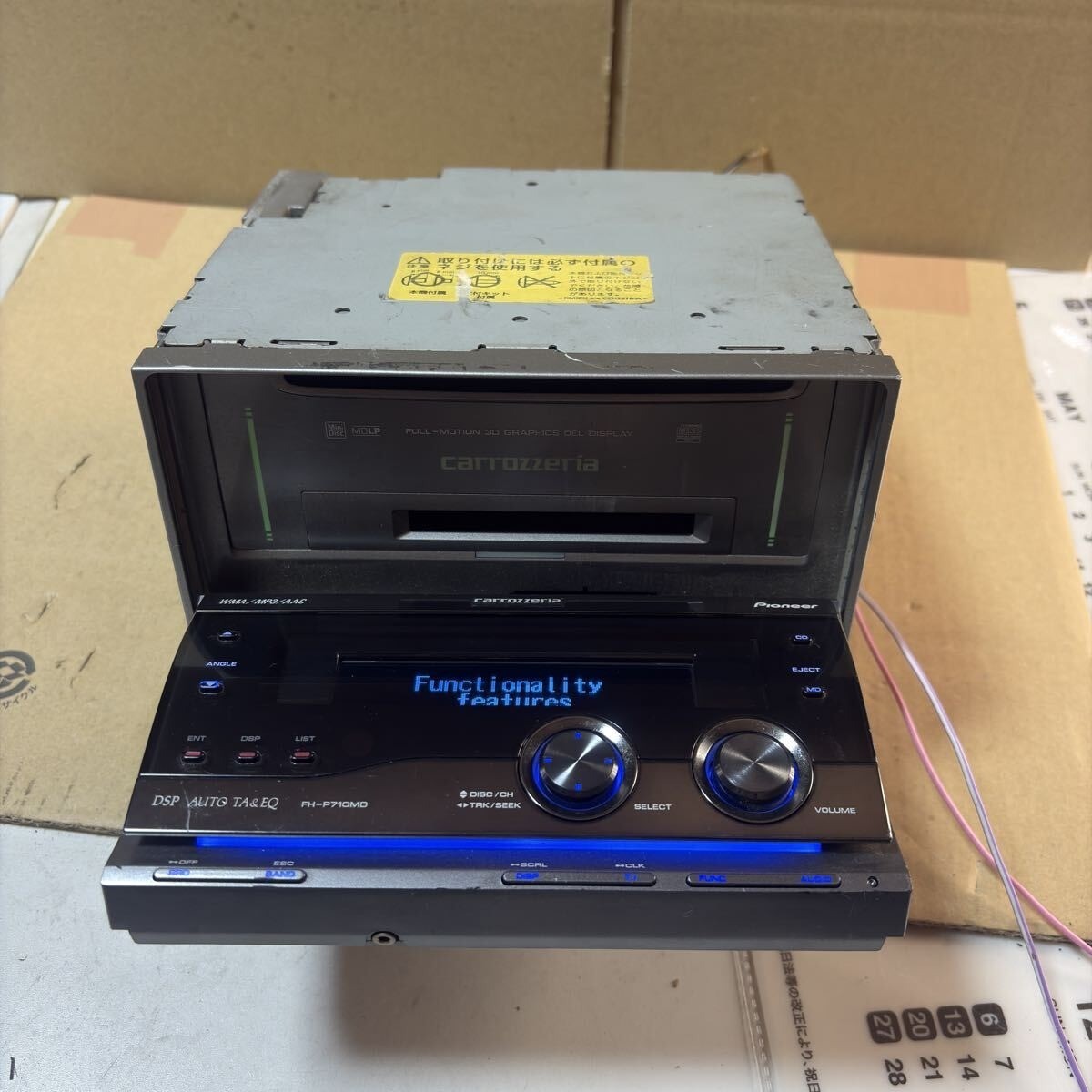 Pioneer Carrozzeria FH-P710MD 2DIN CD MDLP Player Car Audio Good GP