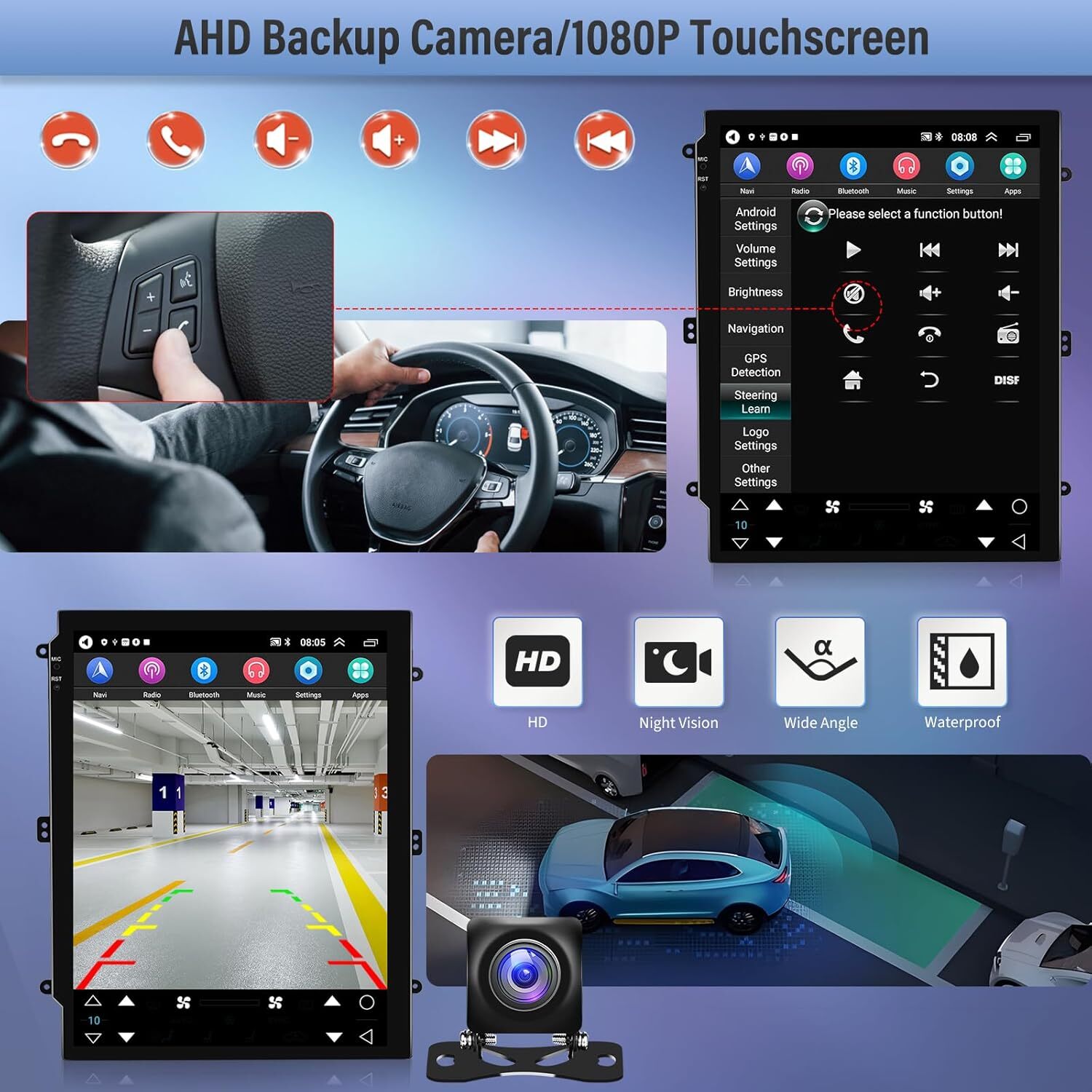 32GB Android 13.0 Carpaly Car Stereo Radio GPS Navi For Hyundai Sonata 2010-2015