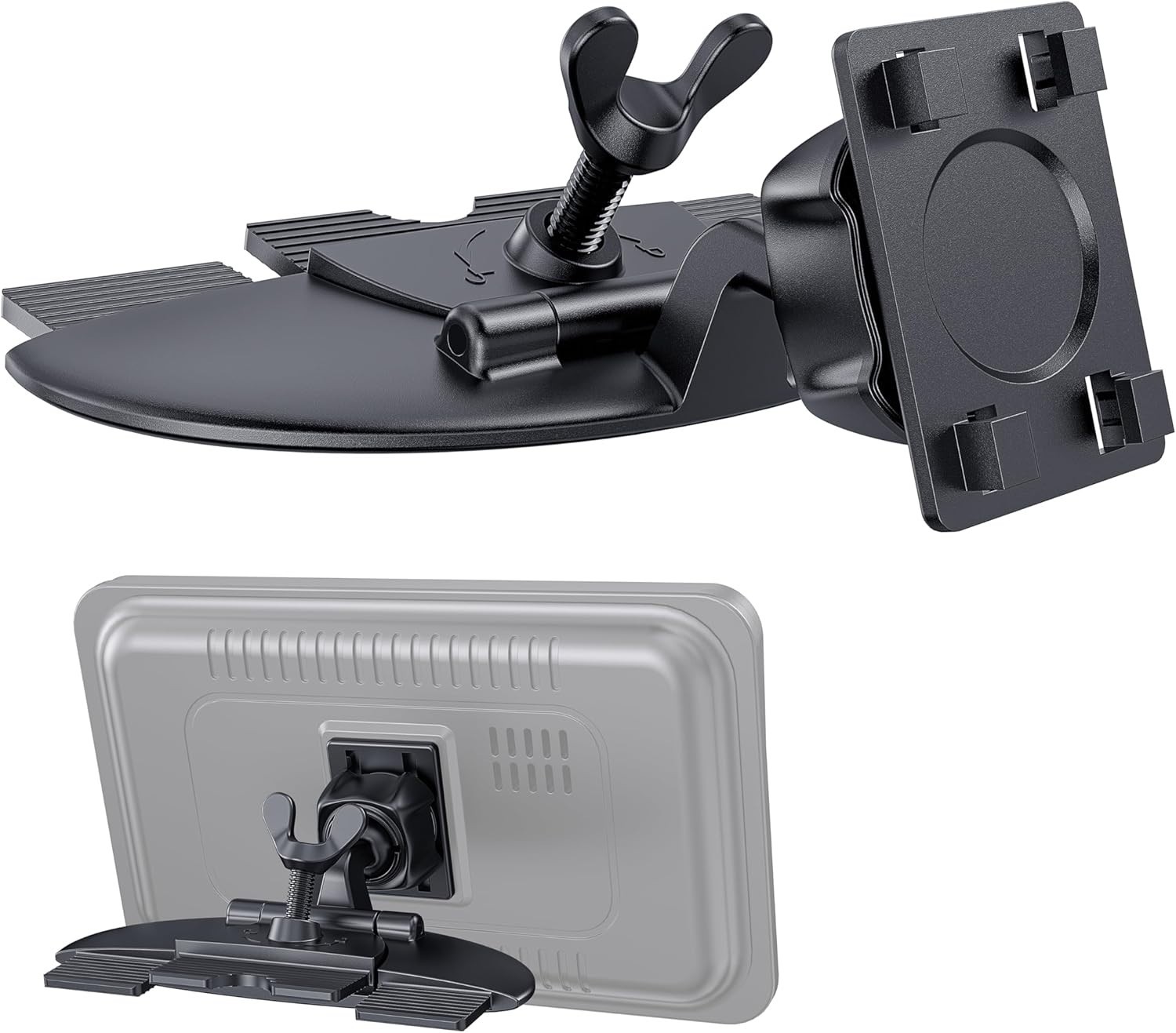 Sturdy CarPlay CD Slot Mount with 360° View for 7-11 Inch Screens – Quick Setup