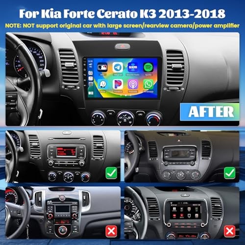 [8 Core 6G+128G] for KIA Cerato K3 Forte 2013-2018 Android Radio with 6+128G