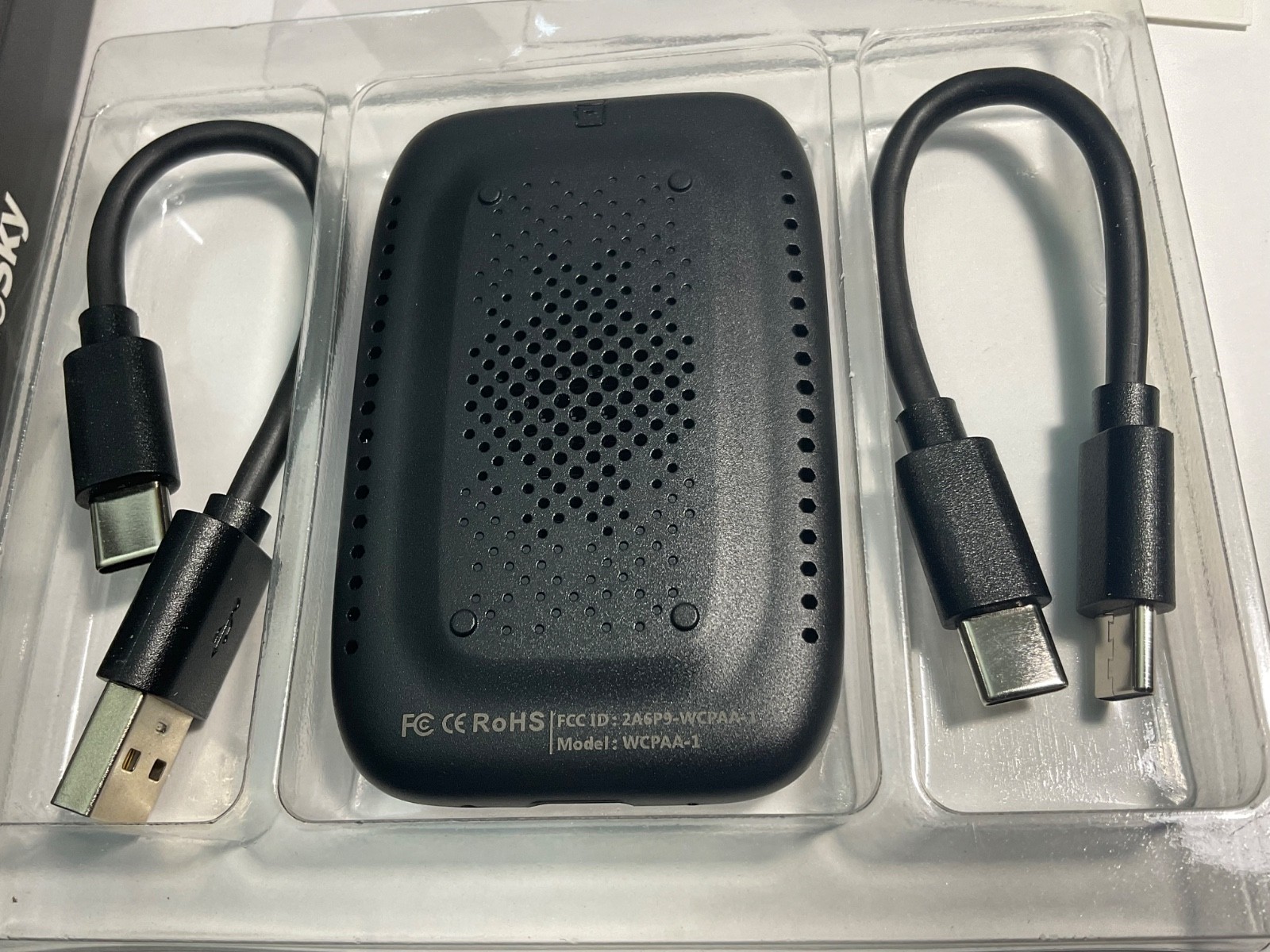 Autosky WCPAA-1 Wireless CarPlay Android Auto Adapter NEW