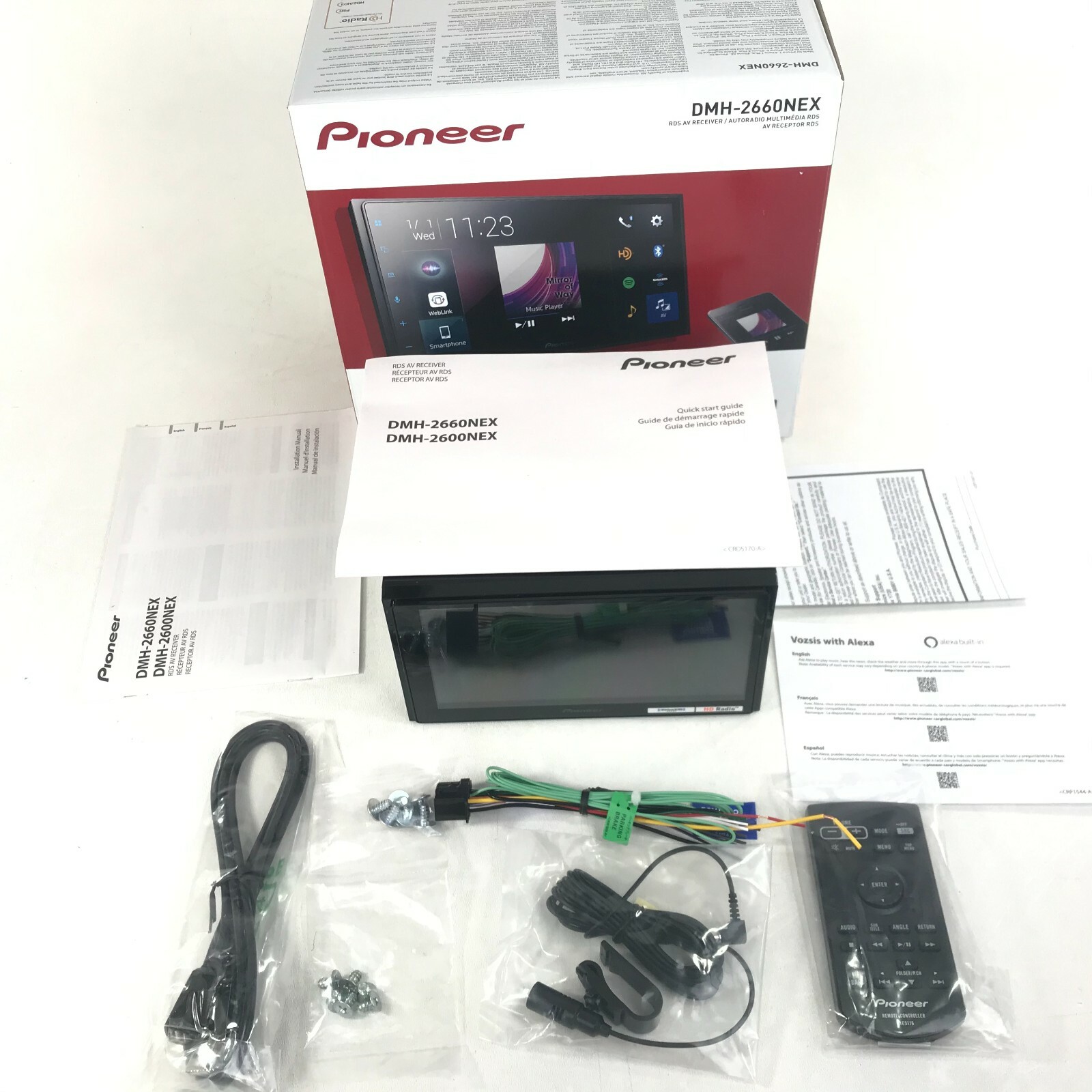 Pioneer DMH-2660NEX Bluetooth HD Radio Apple CarPlay Android Auto Media XM 6.8″