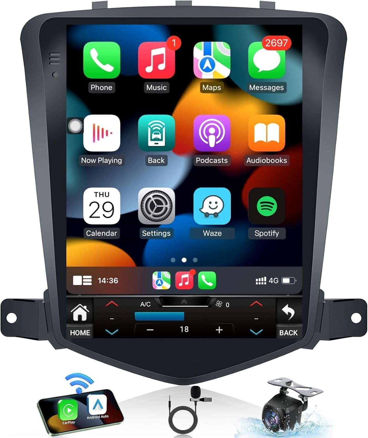 CarPlay Andriod for Chevrolet Chevy Cruze 011-2015 4Core 64GB Car Radio Stereo