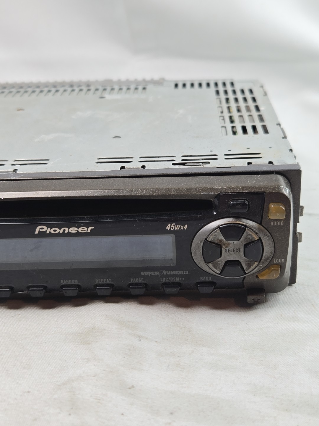 Pioneer DEH-1400 CD Player stereo Tested And Working With Face Plate