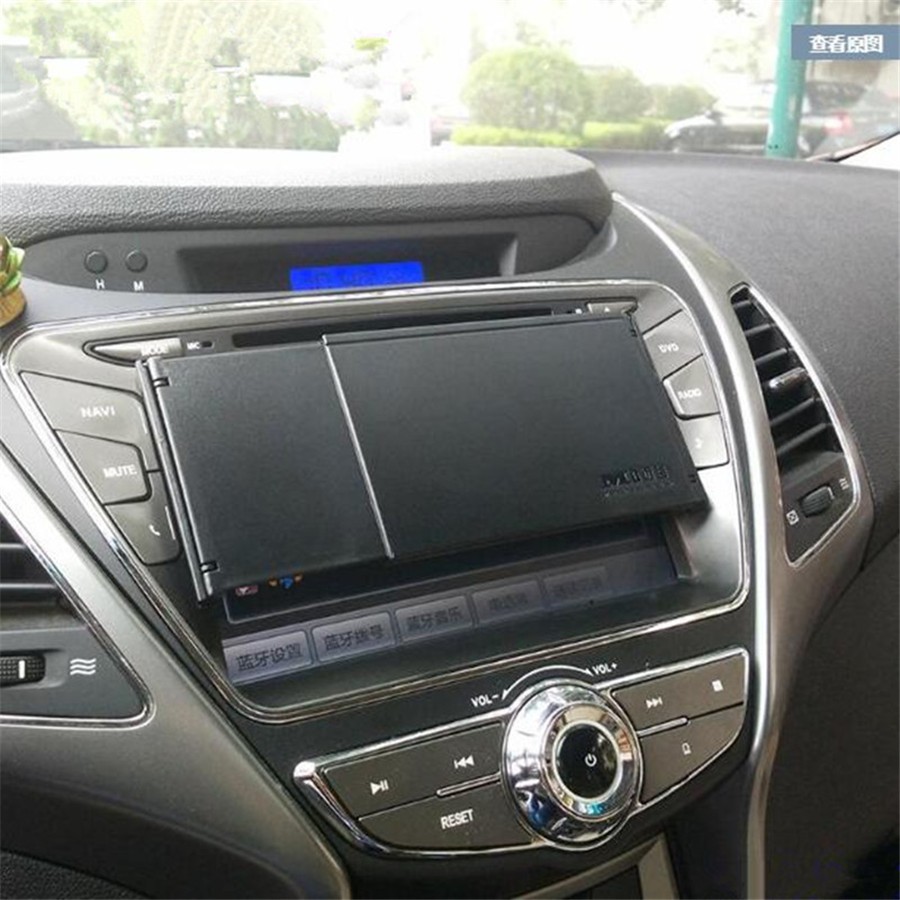 Adjustable Car Radio Cover Sun Shade Glare Visor Shield For 6-10″ GPS Navigation