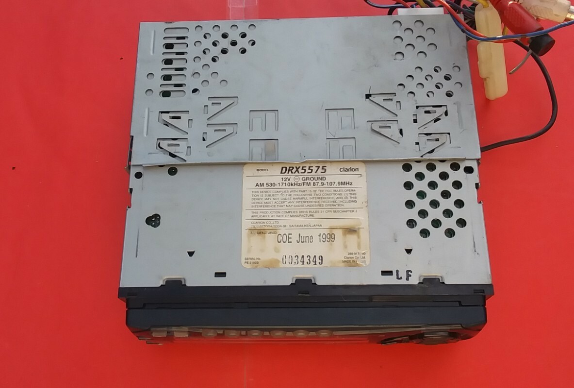 Clarion Proaudio DRX5575 Cd Receiver Old School 1999