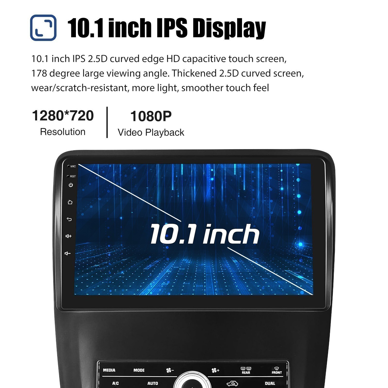 10″ Android 15 for Ford Mustang 2010-2014 Car Radio Carplay GPS SWC Wireless 32G