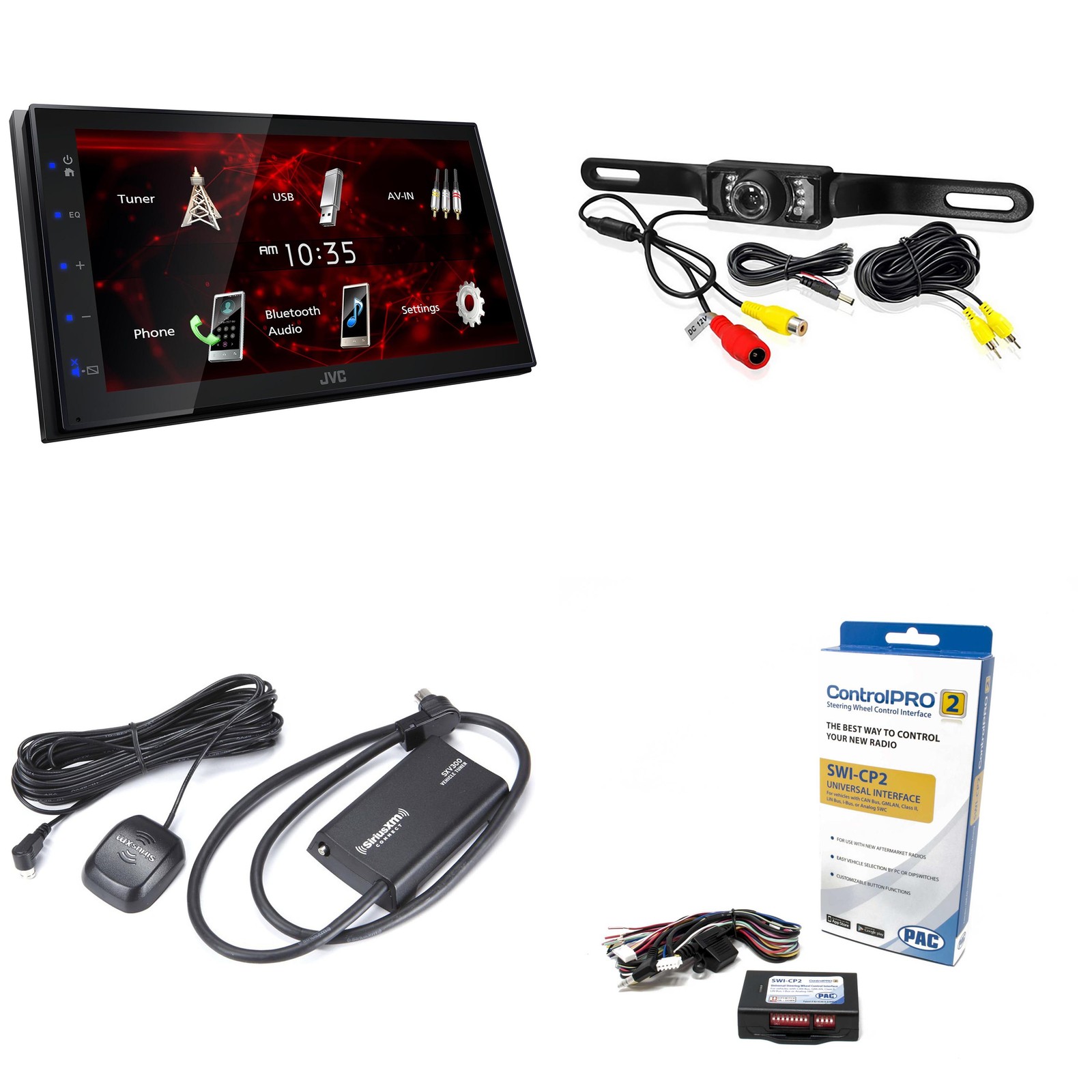 JVC KW-M180bt 6.8″ Car Monitor Iphone Android Bluetooth Receiver Usb/3 Pre-Ou…