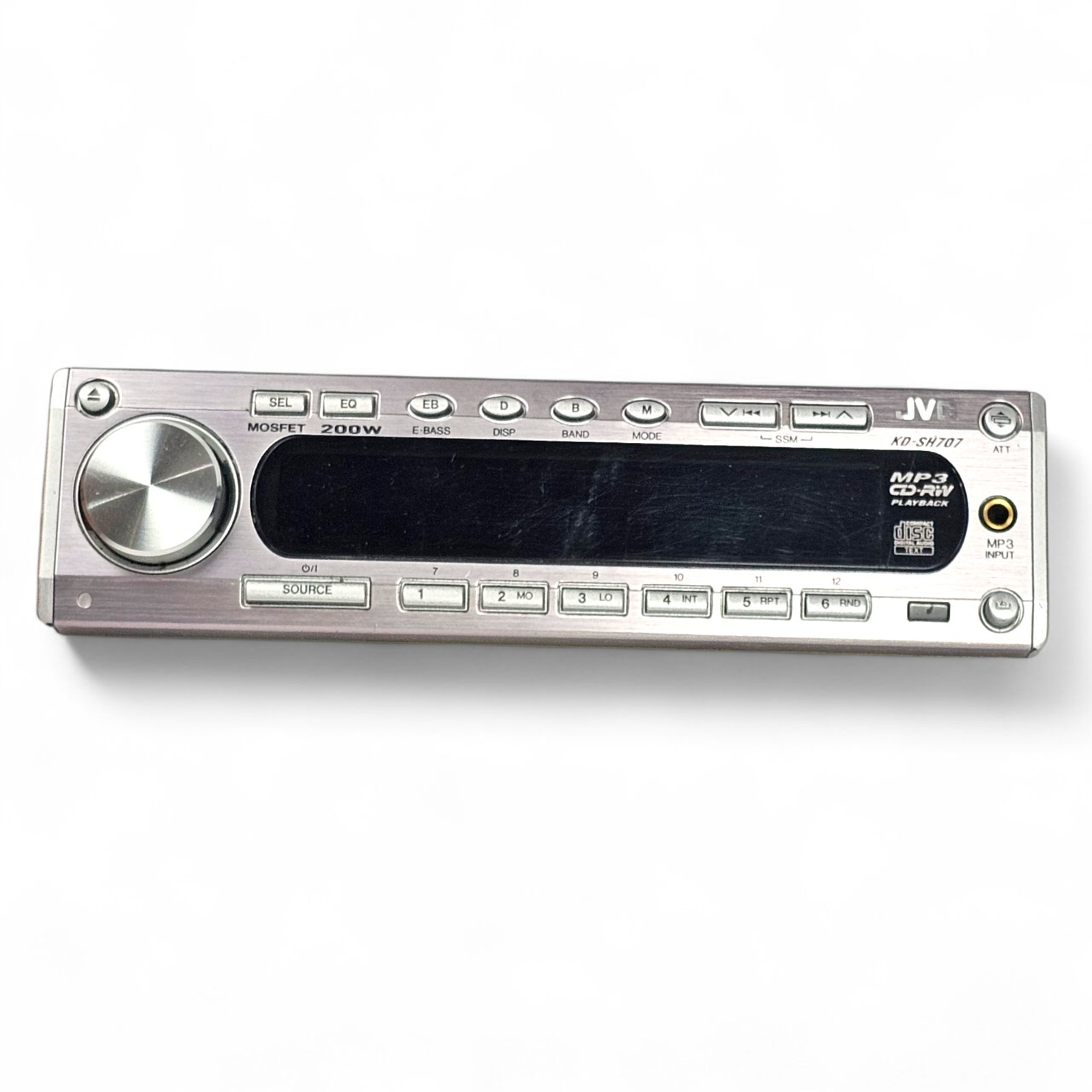 JVC KD-SH707 CD MP3 Car Stereo Receiver Motorized Aluminum Faceplate