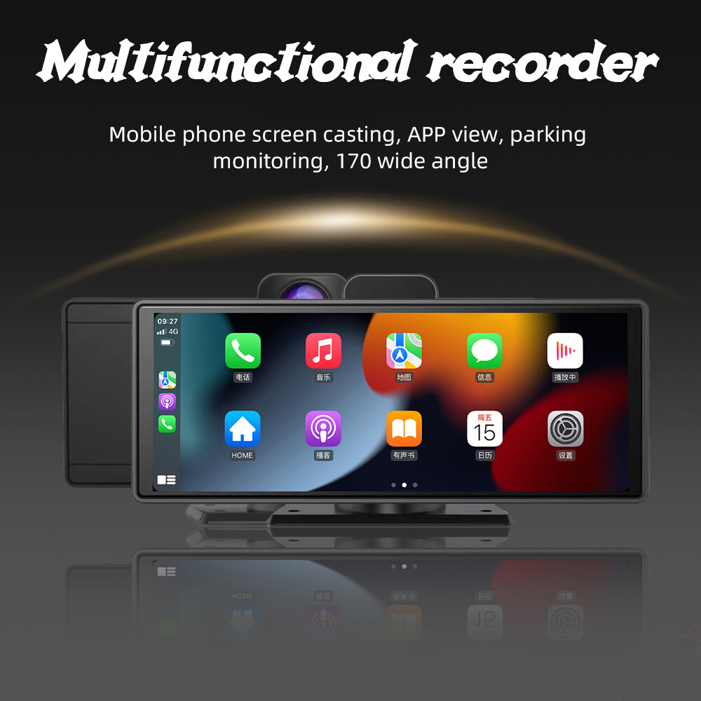 Bluetooth 10″ Touch Screen FM Car Radio Stereo Mirror Link CarPlay Android Auto
