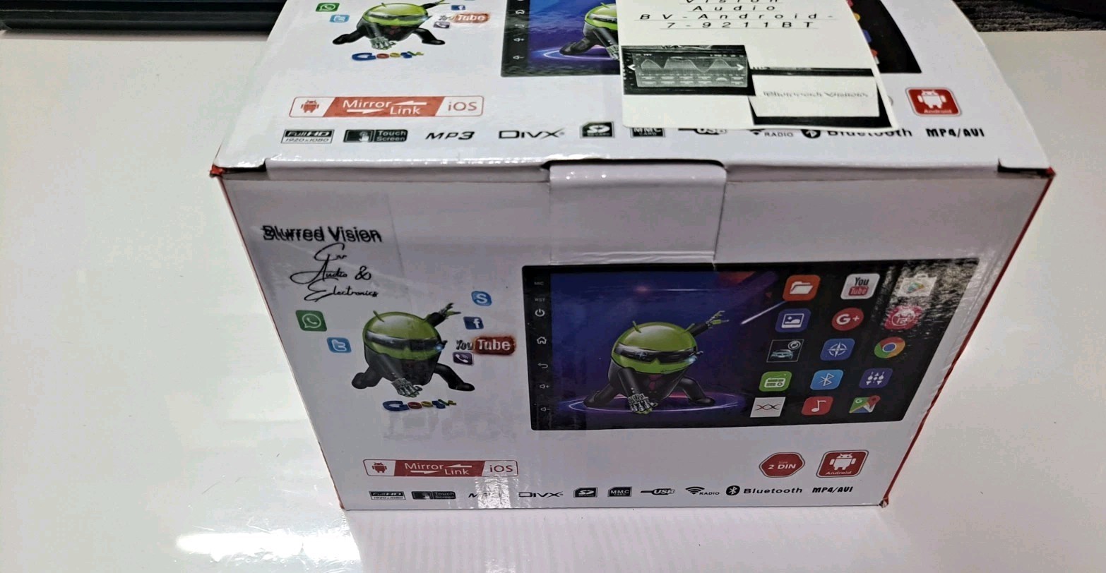 Blurred Vision Audio BV-Android-7-9211BT New ✅