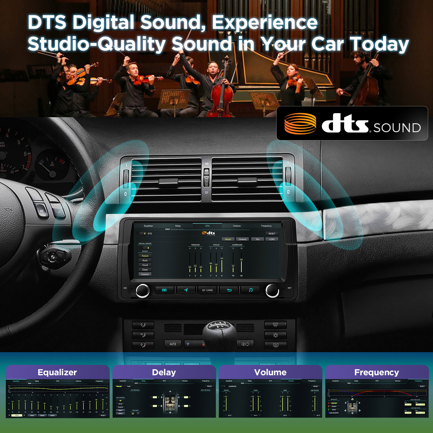 QLED 8.8″ Android 12 Car Play Stereo Radio Navi 128GB Octa Core WiFi For BMW E46