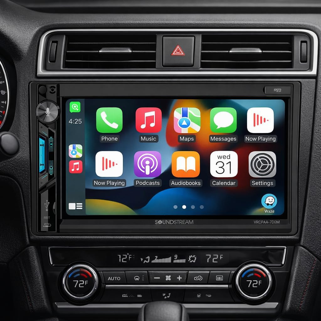 VRCPAA-7DRM 7” | Digital Media Receiver, Wireless Apple Carplay® & Android Auto®