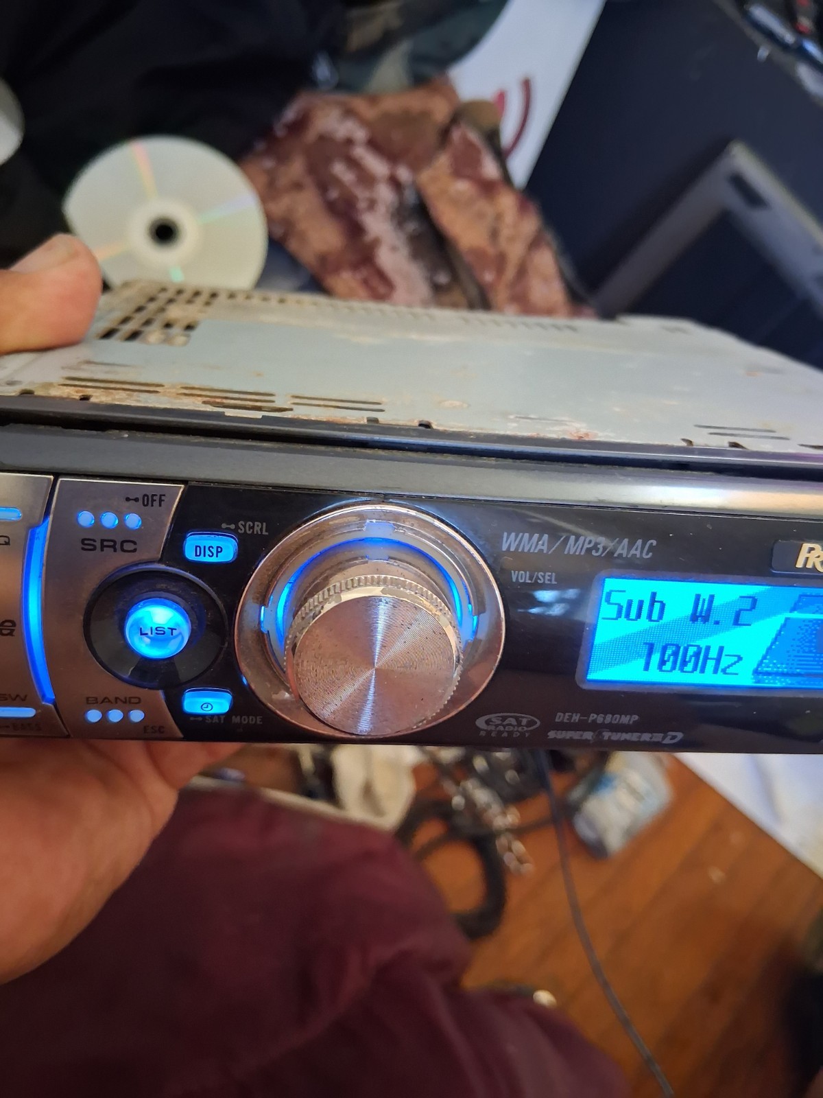 RARE PIONEER DEH-P6800MP CD Player. For Parts Or Repair