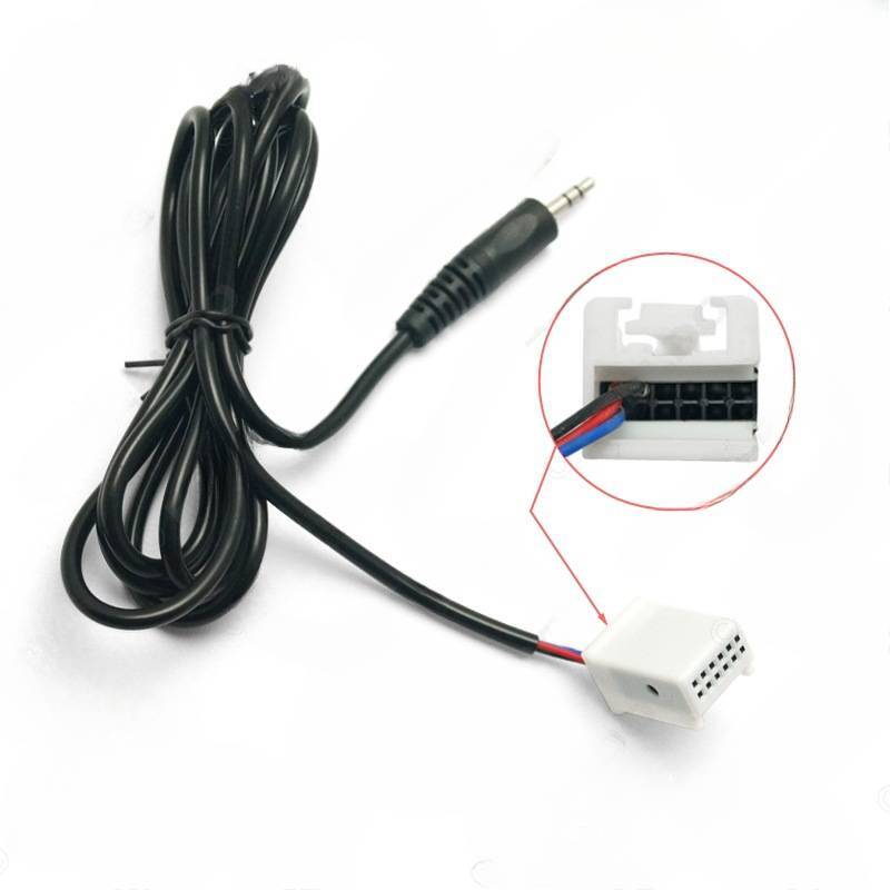 for VW Golf /Seat Ibiza AUX audio cable,input cable, tail cable,male head 3.5mm