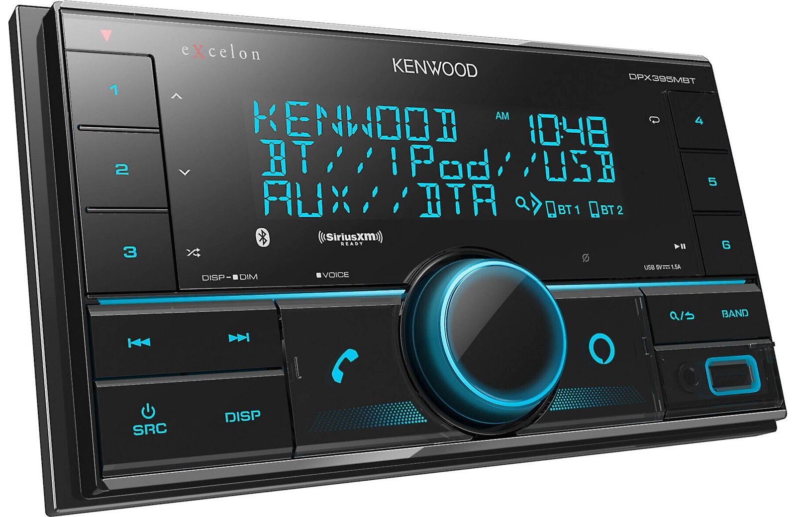 Kenwood Excelon 2-DIN Media Receiver with Bluetooth and Built-in Alexa
