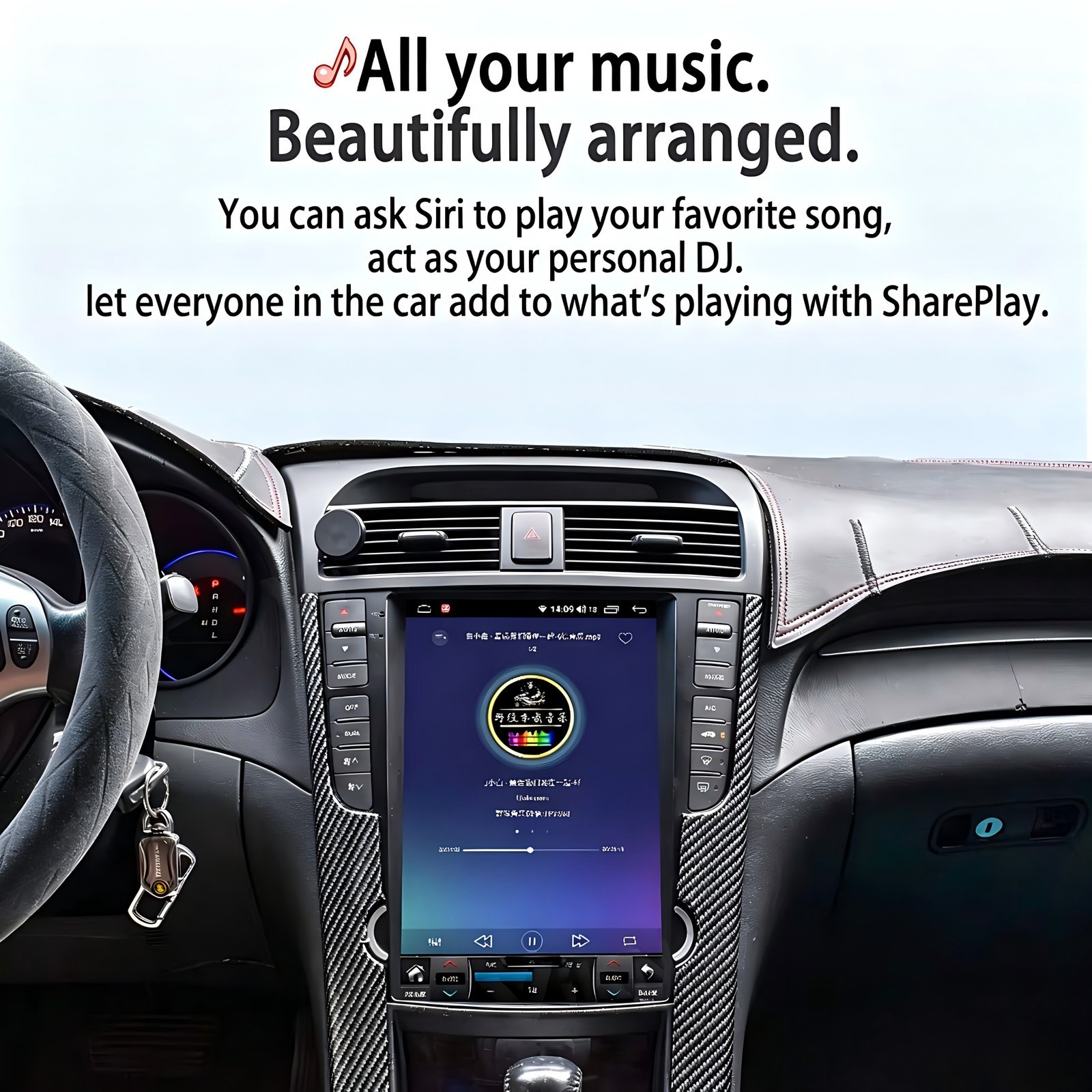 For Acura TL 2004-08 12.1″ Car Stereo Touch Screen Radio Android Carplay 4+64GB
