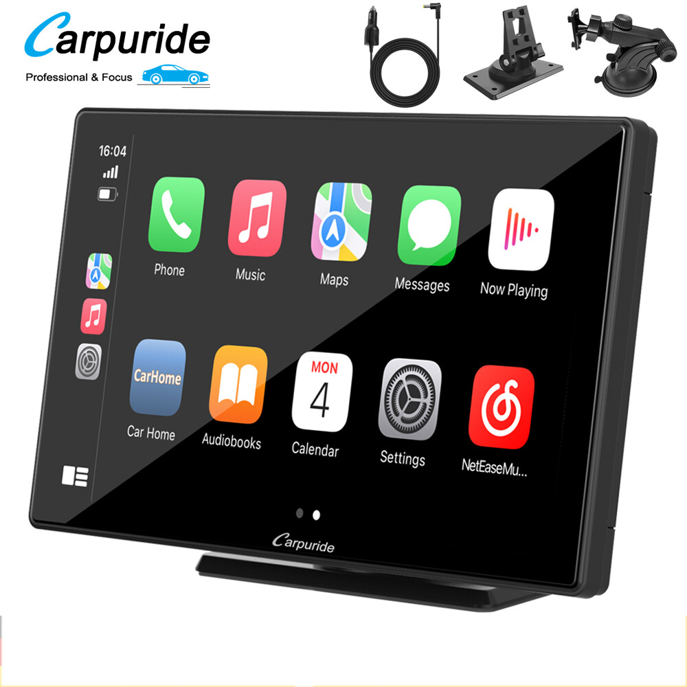Carpuride W901 Carplay Android Auto Portable Car Stereo Mirror Link Bluetooth