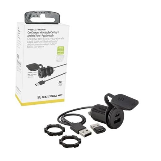 CPPDRLK-SP PowerVolt 27W Dash Port USB Dual Port 27W USB-C + USB-A Passthrough