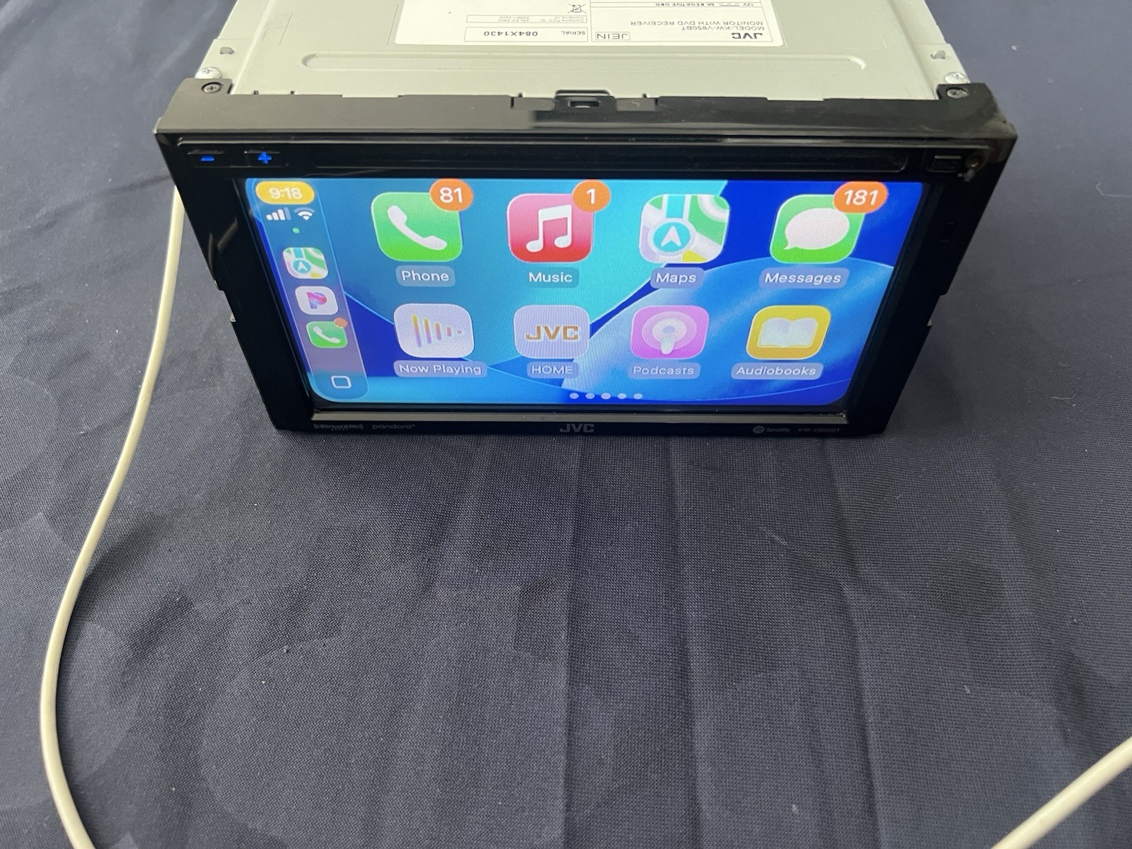 ⭐️Pre-Owned,TESTED⭐️ JVC APPLE CARPLAY| CD| DVD| USB| BT| AM/FM-(KW-V850BT)
