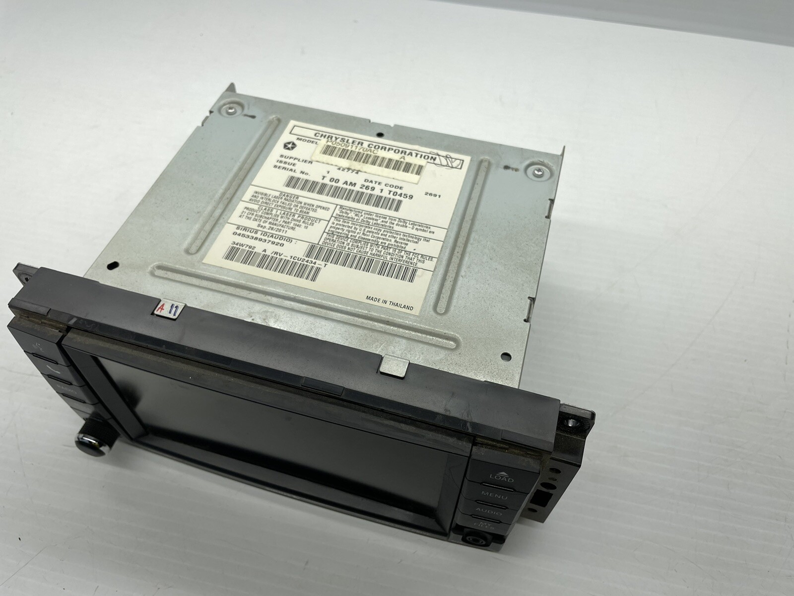 ♻️2011 2012 Dodge Ram Chrysler Jeep AM FM XM CD DVD HDD STEREO P05091170AC