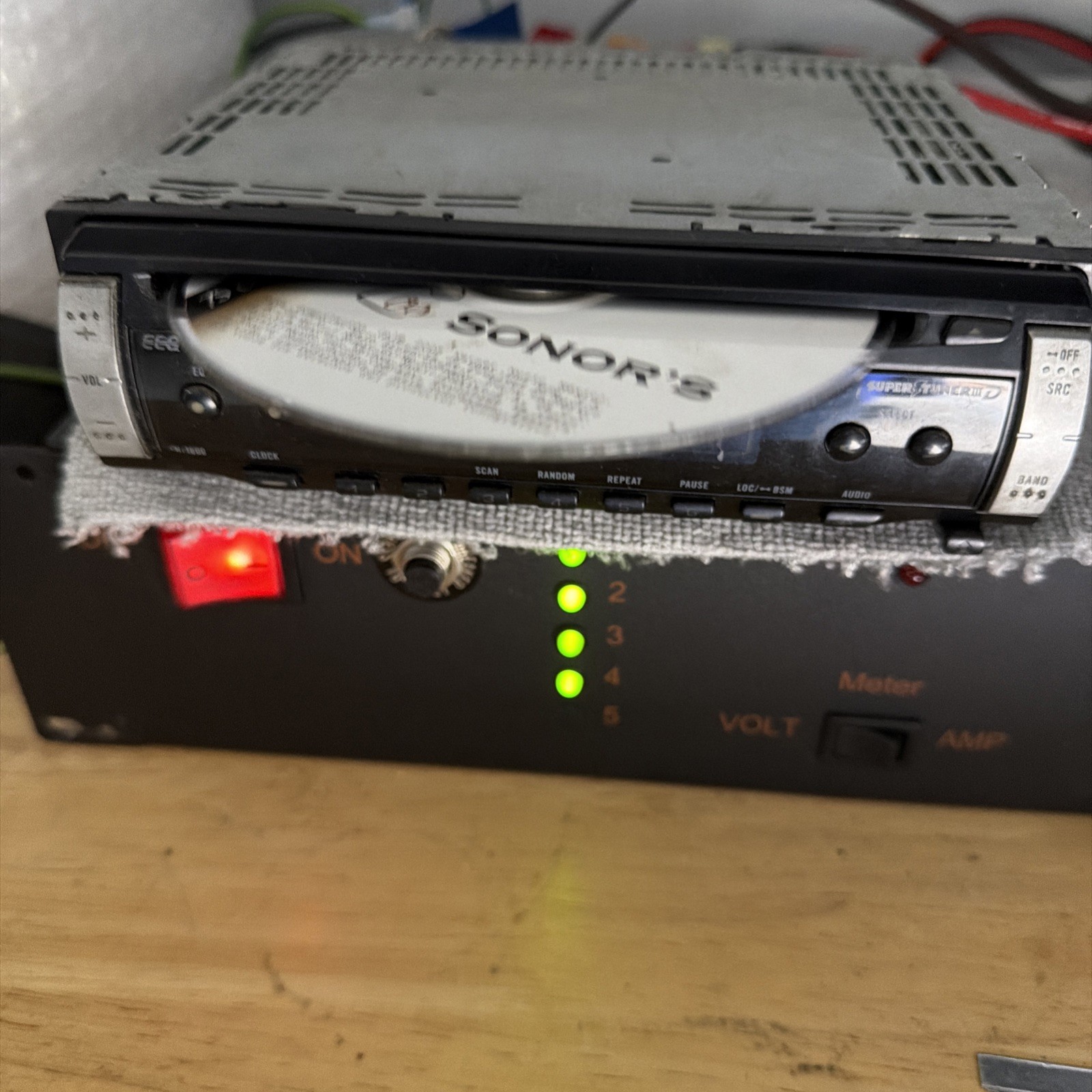Pioneer DEH-1800 In-Dash Car CD Receiver Detachable Faceplate Tested Works