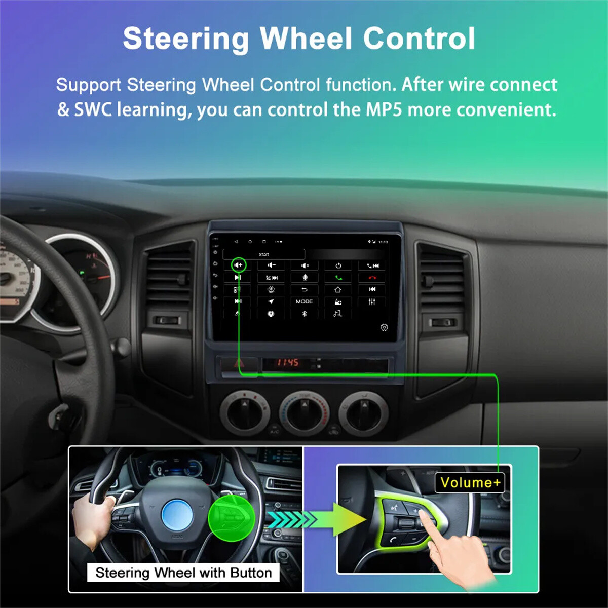 JBL For TOYOTA TACOMA 2005-2013 9″inch CarPlay Android Car Stereo Radio WiFi GPS