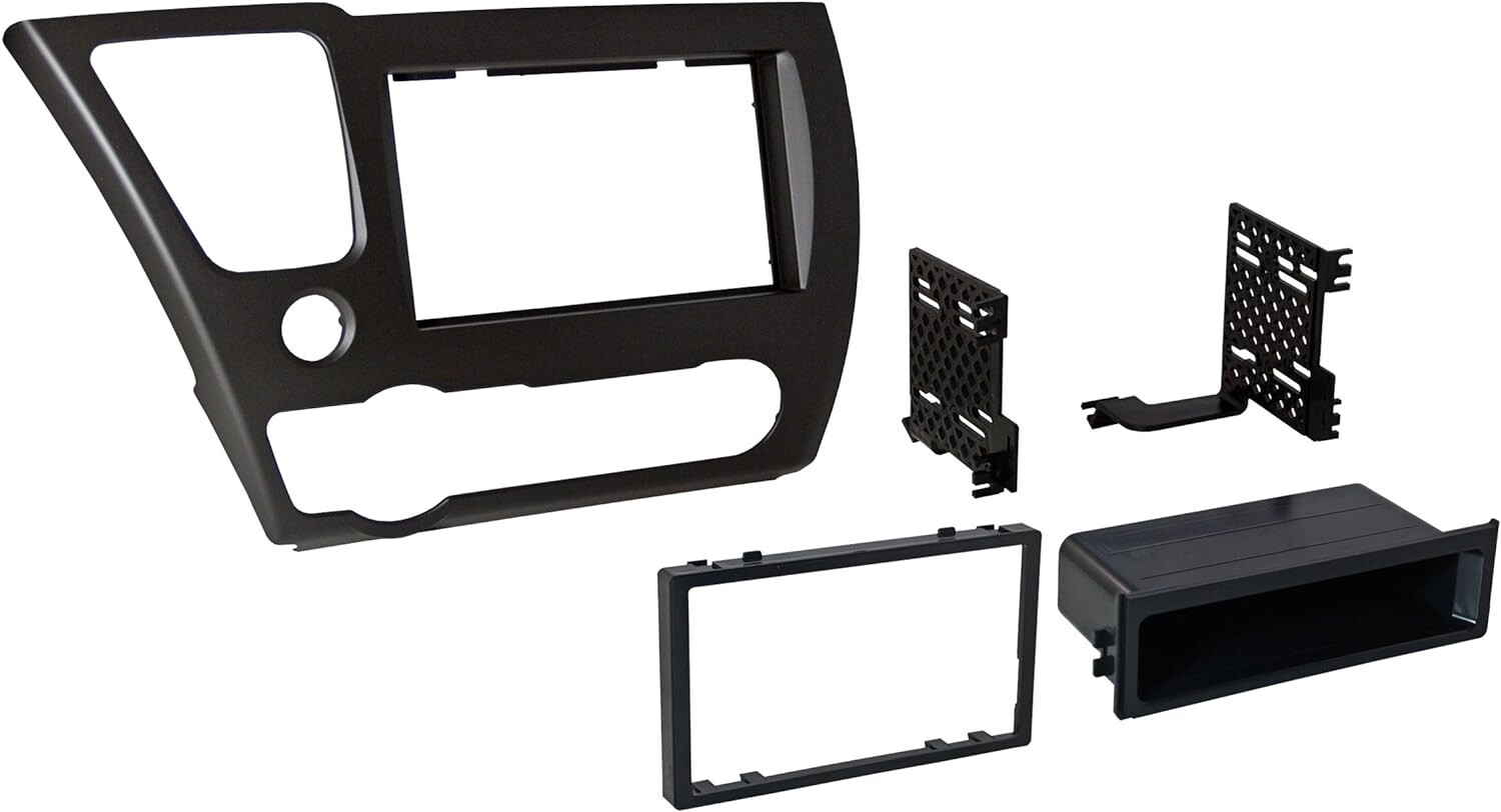 Jensen Single DIN In-Dash Car Stereo AM/FM Radio kit for 2013-2015 Honda Civic