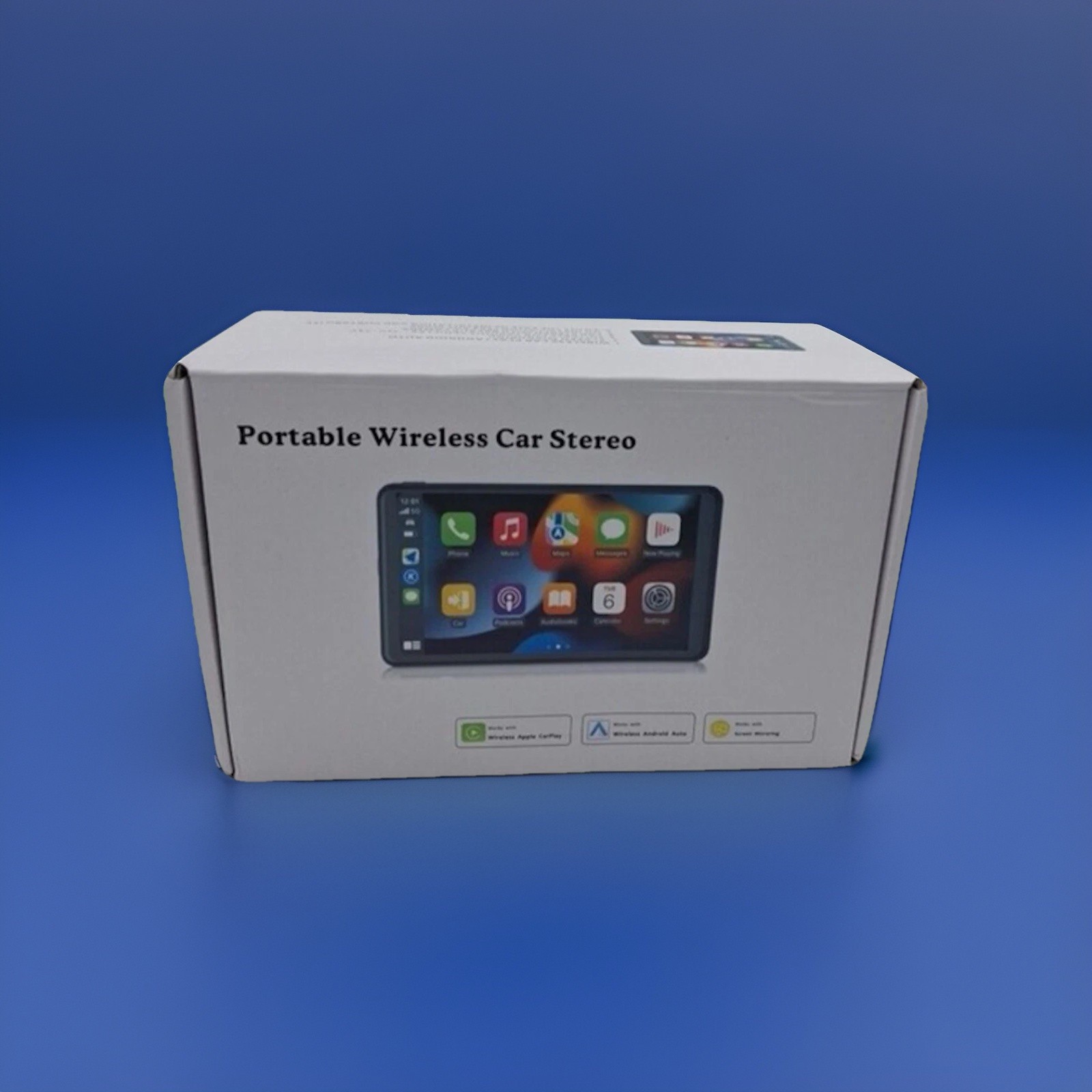Hieha Wireless Carplay 7″ HD Portable Touchscreen Car Stereo w/Apple & Android