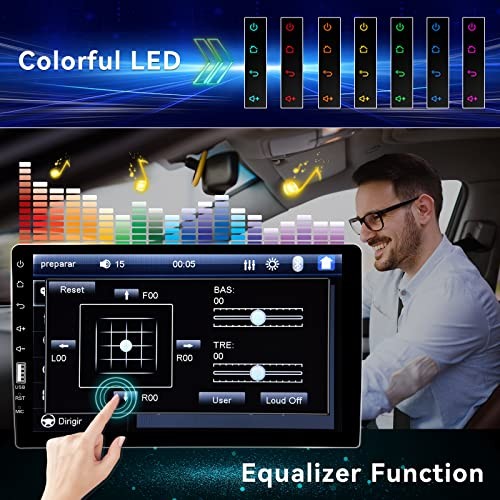 Bluetooth 9″ HD Touch Screen Car Stereo with Bluetooth – Single Din