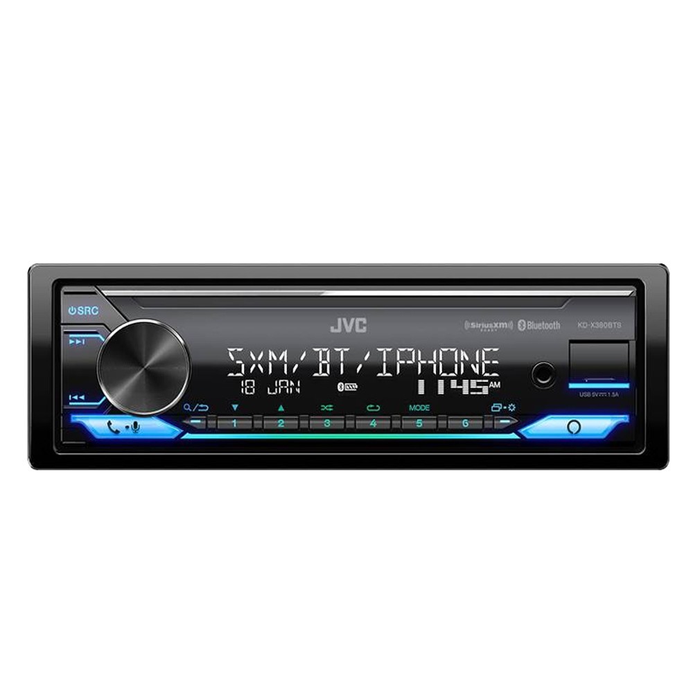 JVC KD-X380BTS Digital Media Bluetooth Stereo for 1998-2013 Harley-Davidson