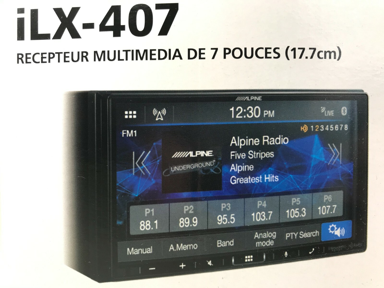 Alpine iLX-407 Bluetooth Android Auto Apple CarPlay Multimedia OPEN BOX CUT WIRE