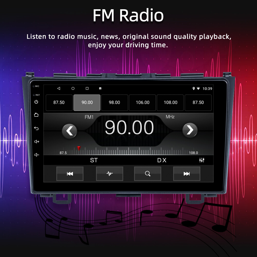 For 2007-2011 Honda CRV Android 13 Carplay Car Stereo Radio GPS Navi WIFI FM CAM