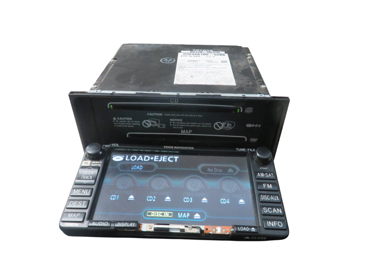 07-08 Toyota Solara 86120-06450 Navigation System GPS Radio CD Player E7009