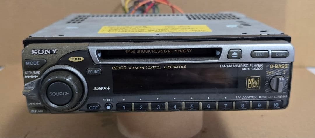 Junk Sony MDX-C5300 Car Audio MD Player 1DIN FM AM Tuner Head Unit 1999 Japan