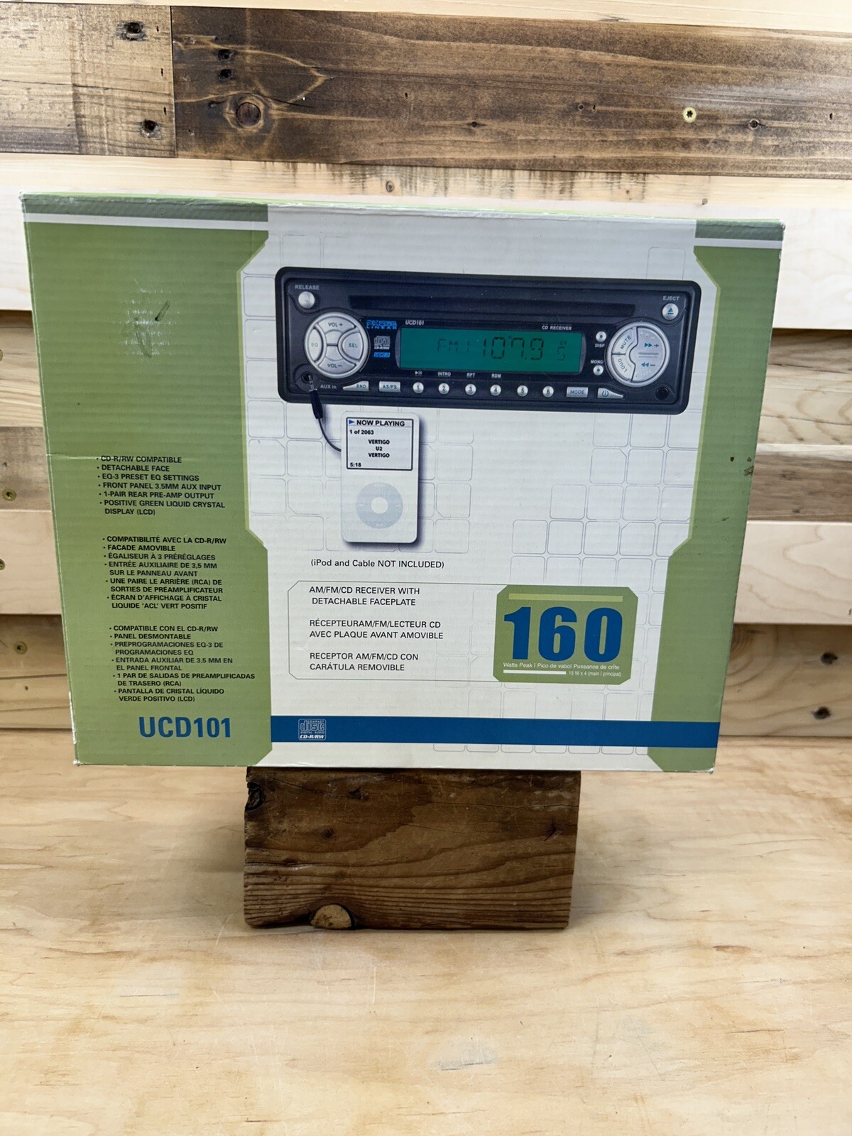 Audiovox Phase Linear by Jensen UCD101 Car Truck Stereo AM/FM/CD 160w Receiver