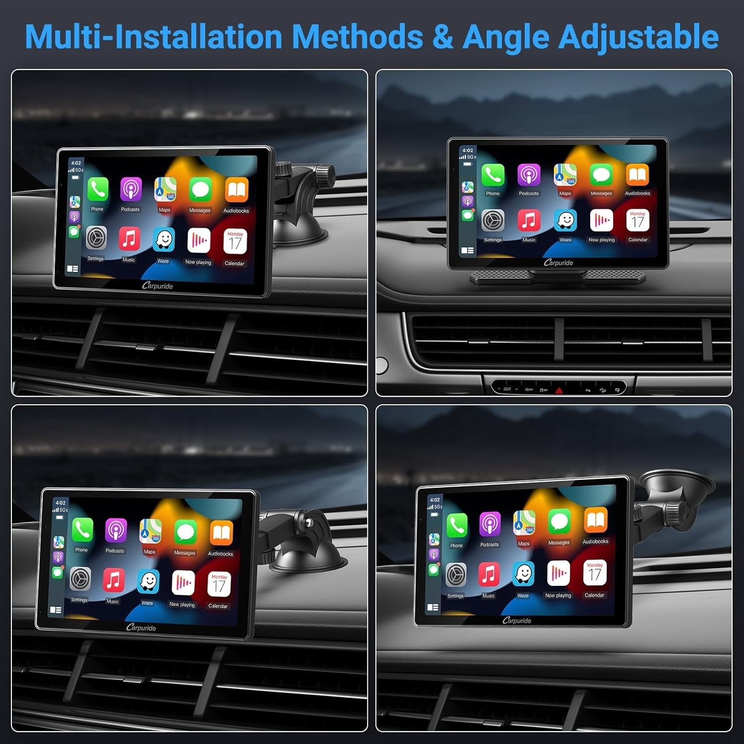 $70 OFF!! Carpuride W703 IPS Dash Cam – IOS & Android Mirroring TouchScreen w/4K
