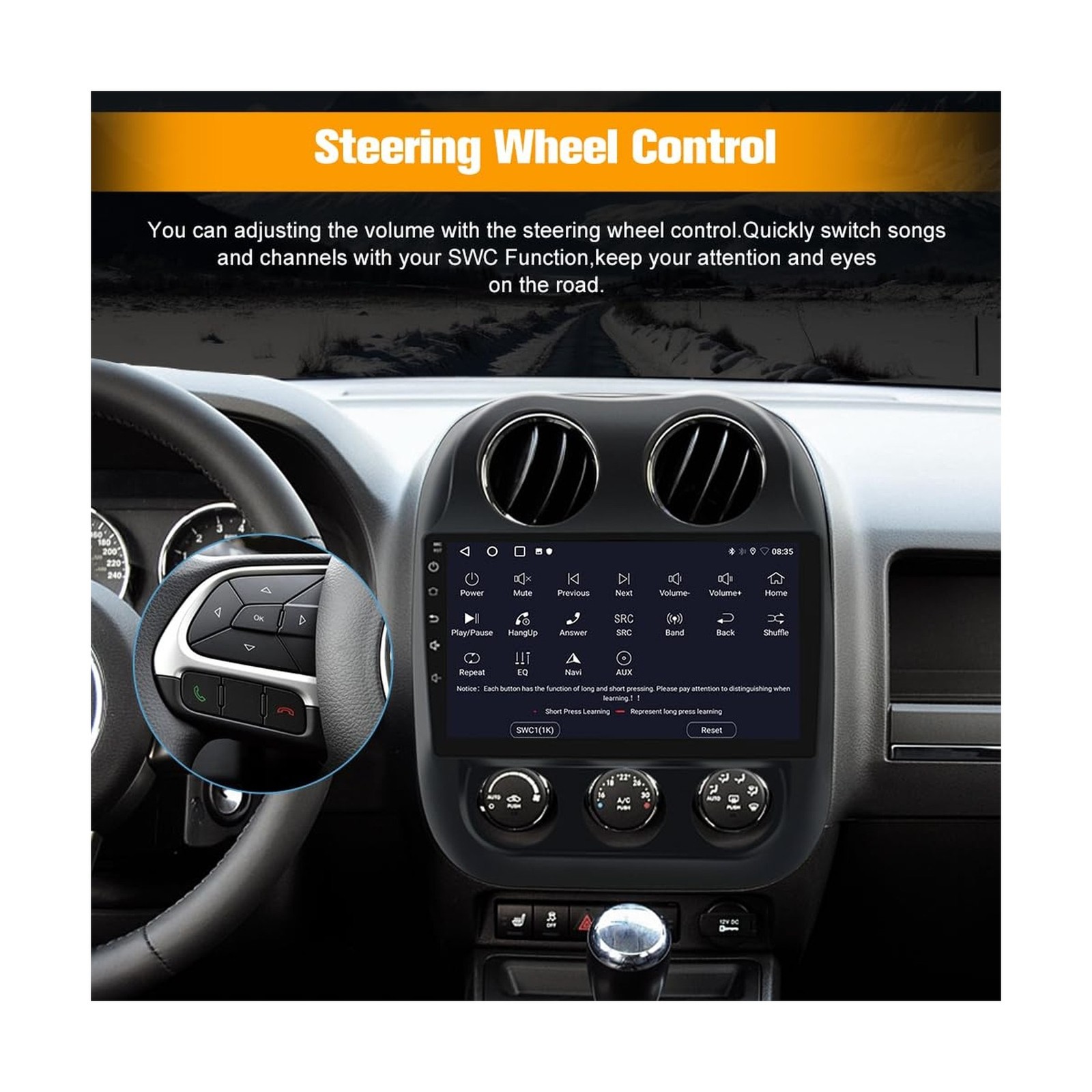 Junsun 4G+64G 10 inch Touch Screen Car Radio Stereo for Jeep Compass Patriot …