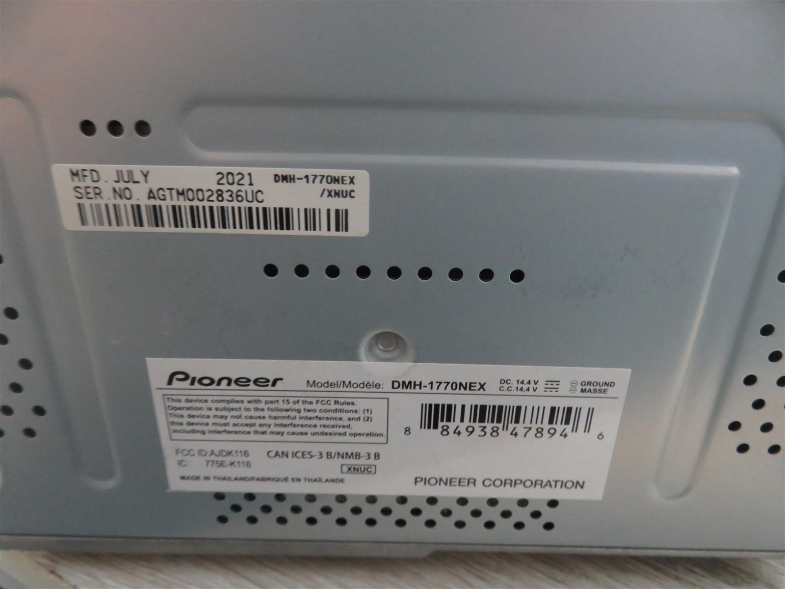 Pioneer DMH-1770NEX 6.8″ 2-Din Digital Media Receiver – Free shipping