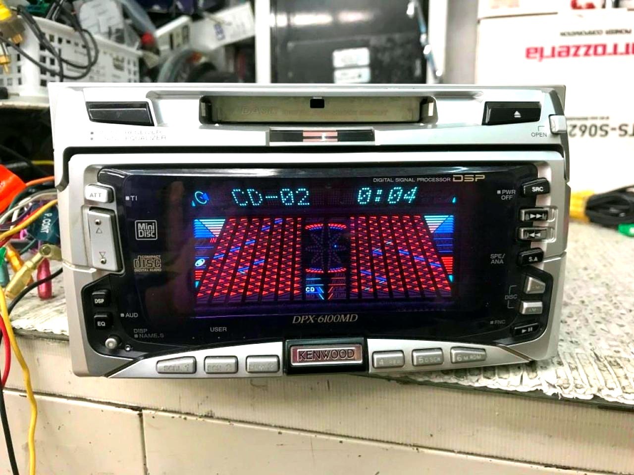 Kenwood DPX-6100MD 2DIN CD MD Player Head Unit Car Stereo Receiver Spectrum EQ