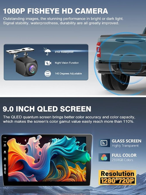 5G WiFi Car Radio for Honda Accord 2003-2007, Android13/Wireless CarPlay/GPS Nav