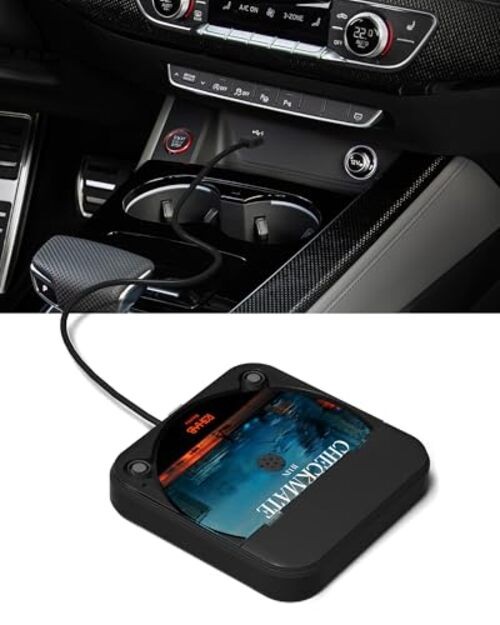 Portable Car CD Player with USB/AUX Port,External CD Player Compatible Black