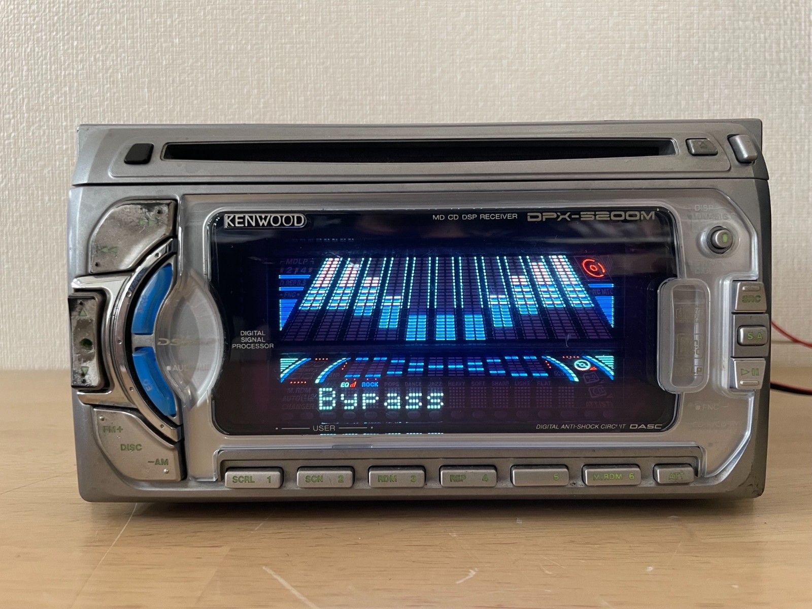 KENWOOD DPX-5200M 2DIN Car Audio CD MD MDLP Player Operation Confirmed Very Good