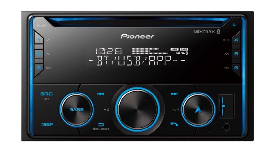 Pioneer Big Rig Double Din Receiver Bluetooth CD + More W/ Plug & Play Harness